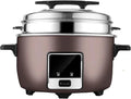 Large Capacity Commercial Rice Cooker &amp Warmer with Nonstick Inner PotSteamerfor RestaurantsHotels.Company CafeteriaConstruction Site Rice Cooker(18L)