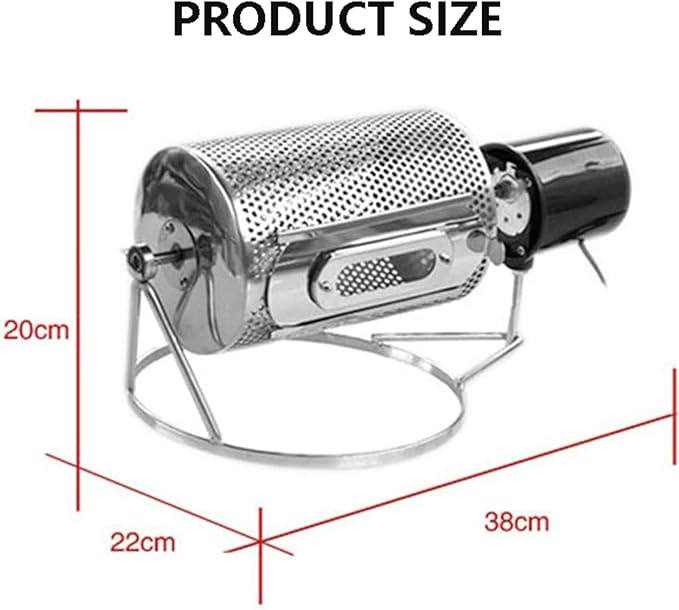 250g Manual Coffee Roaster with Tray Household Baking Machine Coffee Beans Dried Fruit Baked Beans Roasting Machine Suitable For Home Office Cafes Hotels Kitchen Baking