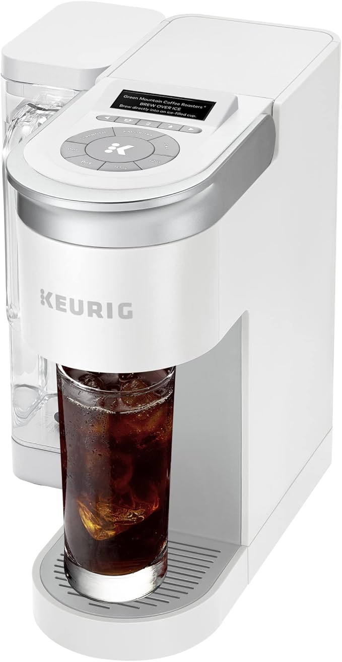 Keurig K-Supreme SMART Single Serve Coffee Maker With WiFi Compatibility 4 Brew Sizes And 66oz Removable Reservoir Compatible with Alexa White