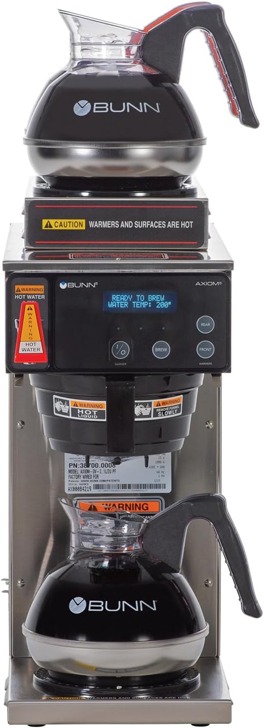 Bunn 38700.0008 Axiom-DV-3 Dual Voltage Coffee Brewer (120V Standard)