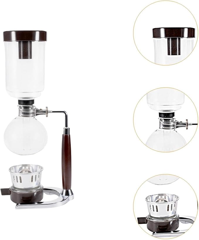 Siphon Coffee Maker Siphon Pot Lightweight Clear Elegant Coffee Brewer Sturdy Vacuum 360ML