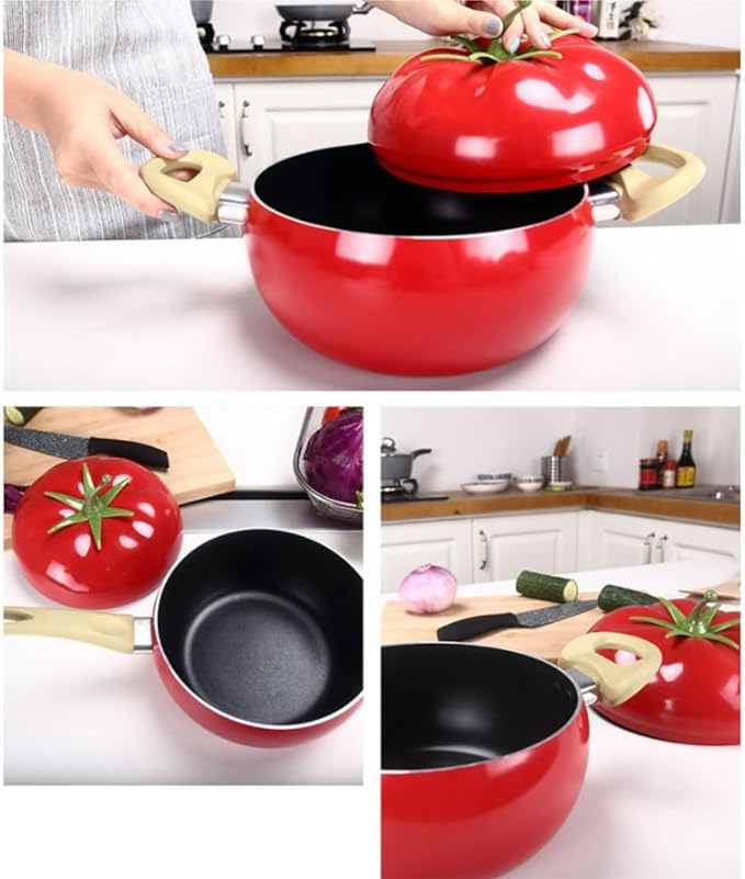 3-Piece Cookware Set Silver 35cm Milk Pot 25cm Soup Pot 35cm Frying Pan Aluminum Alloy Non-Stick Smoke-Free