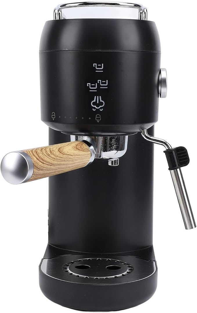 Pssopp 20bar Coffee MachineCompact and Cappuccino Machine with Preheating Function Coffee Machine With Milk Frother Steam Wand Compact Coffee Maker for Home (US Plug 110V)