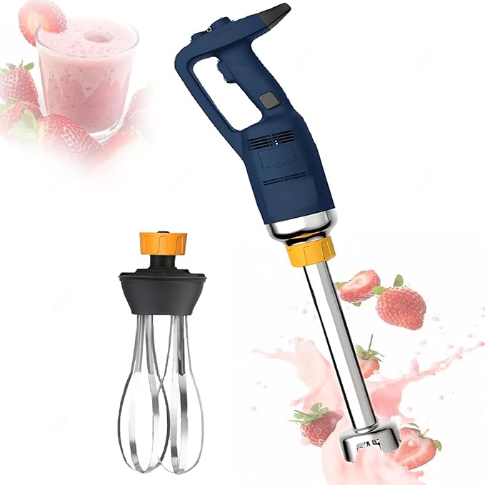 Stick Blender for Large BatchesStainless Steel Blade for Pureeing with WhiskCommercial Blenders for Pureeing VegetablesSaucesCream CheeseAlmond Paste 500W-50cm