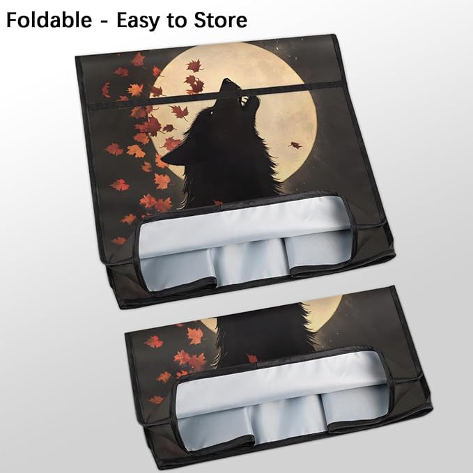 cfpolar Kitchen Aid Mixer Cover Compatible with 6-8 Quarts Autumn Animal Wolf Stand Mixer Cover Kitchen Aid Mixers Accessories Appliance Organizer Bag Dust Covers with Zipper Pocket