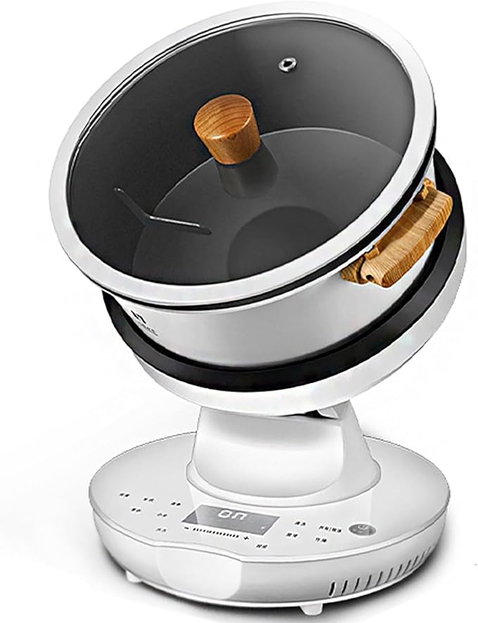 TsoLay Intelligent Automatic Cooking Machine 8 L Multi-Function Stir-Fry Machine with 360° Rotating and 3D All-Round Heating and 26CM Large Caliber Adjustment 3 Gears Firepower for Home Restaurant