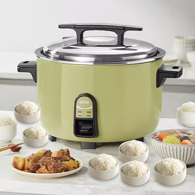 Rice Cookers Commercial Rice Cooker 13L Large Capacity Non-Stick Coated Old Style Large Rice Cooker Smart Multifunction Rice Maker