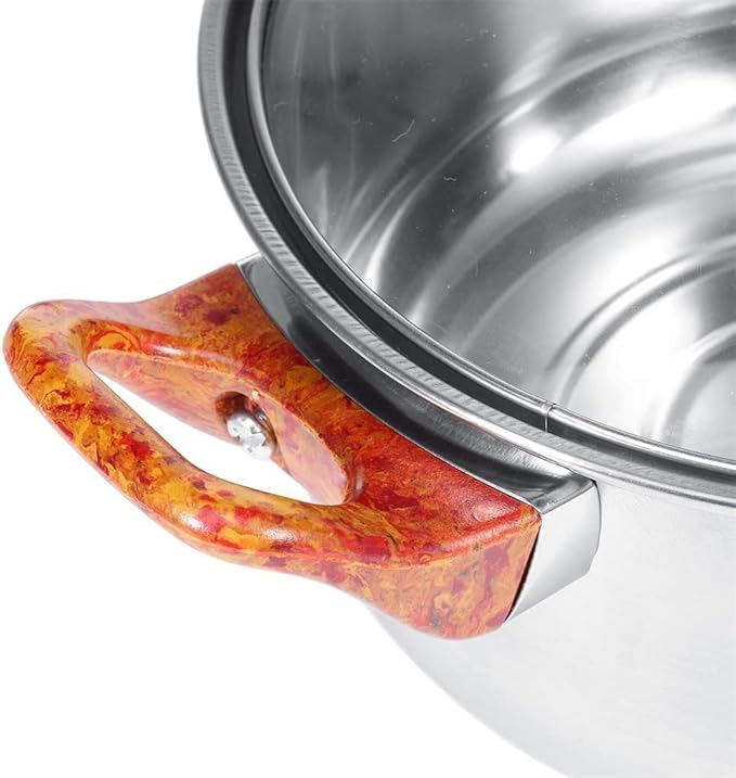 Stainless Steel Pots and Pans Set Kitchen Utensils Set with Soup Pot Pan Frying Pan with Lid 12 Pieces