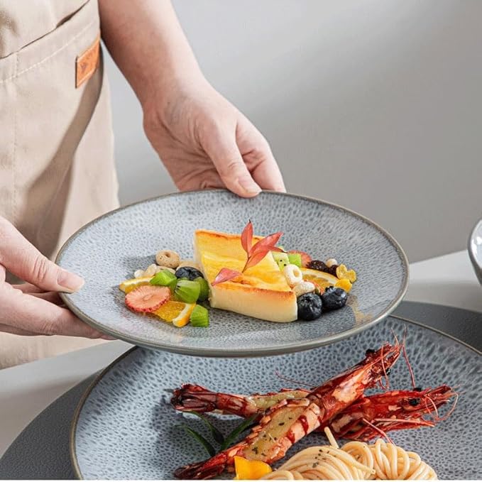 16 Piece Stoneware Tableware Set with Dinner/Dessert Plate/Soup Bowl/Mug Service for 4 Person