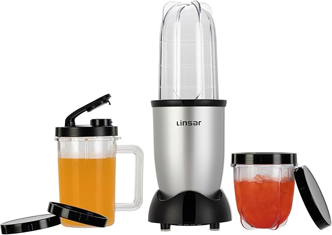 High Speed Blender (Silver) with additional Blender Cups Amazing Shape Bullet Blenders For Making Smoothies Mini Blender Smoothie Maker for Gym Work or Home