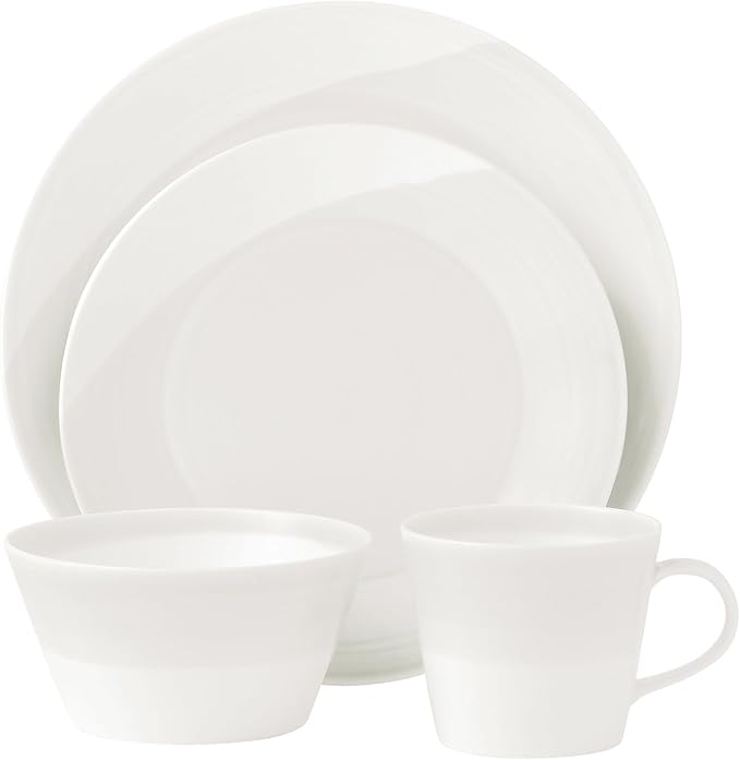 Royal Doulton 1815 White 16-Piece Dinnerware Set