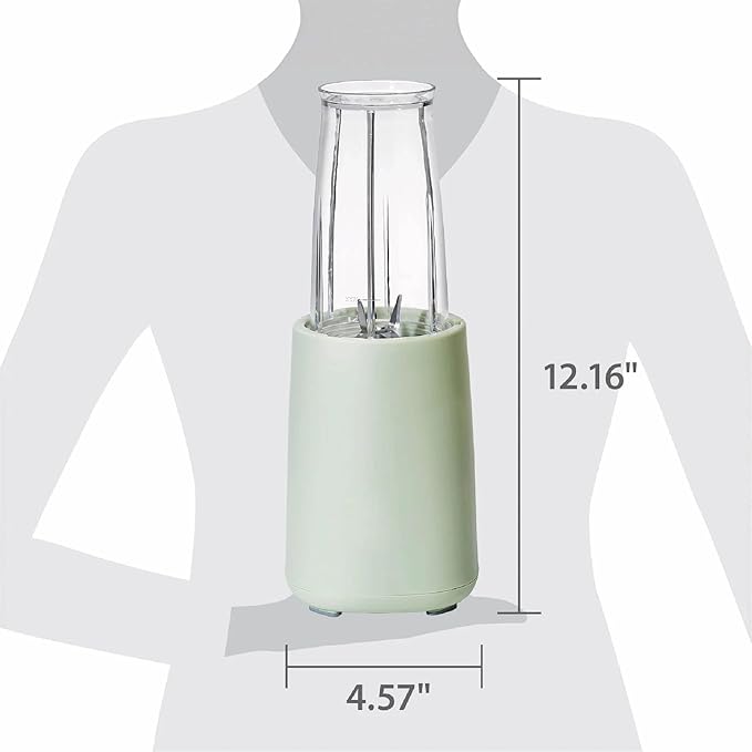 Personal Blender Set 12-Piece 240W Compact Single Serve Blender with Blending and Grinding Cups BPA-Free Dishwasher Safe (Sage Green)