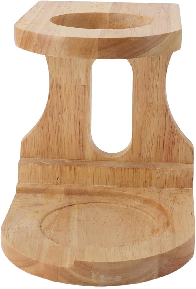 Wood Pour Over Coffee Stand Multifunction Pour Over Coffee Dripper Stand Coffee Maker Station Pour Over Coffee Holder for Coffee Beer Drink Maker (C)