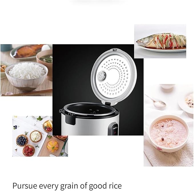Electric Pressure Cooker Commercial Rice Cooker 2.8L 500W Rice Cooker Steamer Automatic Cooking Non-Stick Inner Pot