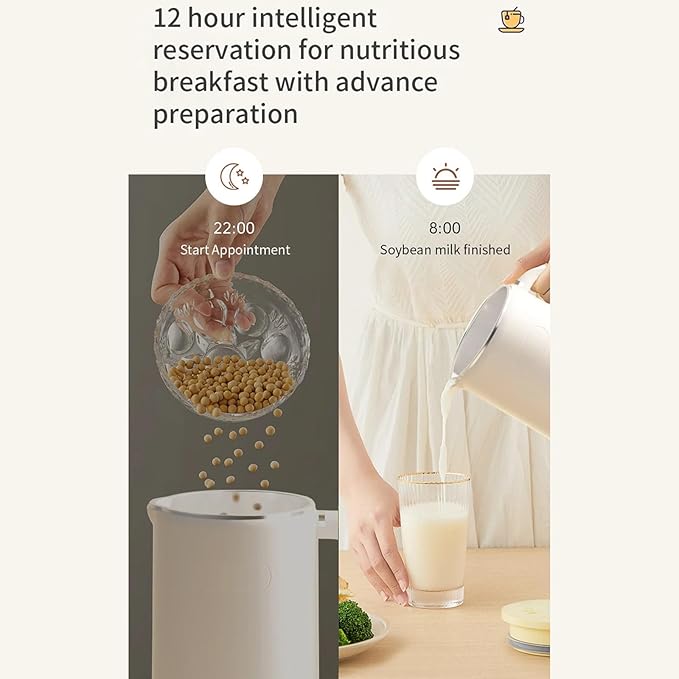1L Soya Milk Machine Electric Wall Breaking Machine Soybean Milk Maker Fresh Juice Blender Nut Milk Maker Food Blender 110V/220VA