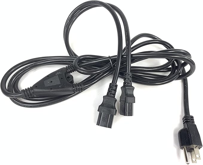 [UL Listed] OMNIHIL 10FT 3 Prong Power Cord Splitter Compatible with Aroma Housewares Rice Cooker 2Qt/4Qt 2-8 Cup