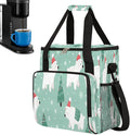 Christmas (745) Coffee Maker Carring Bag Travel Carrying Storage Tote Bag Compatible with Keurig K-Mini or K-Mini Plus Portable Single Serve Coffee Brewer Case with Pockets for K-cup Pods