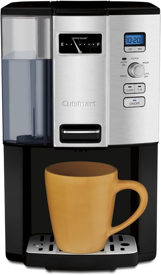 Cuisinart Coffee Maker 12 Cup Programmable Drip DCC-3000P1 Black &amp GTF-B Gold Tone Coffee Filter Basket Burr Mill