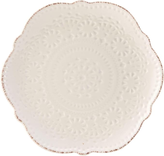 Pfaltzgraff Chateau Cream 16-Piece Stoneware Dinnerware Set Service for 4 Off White