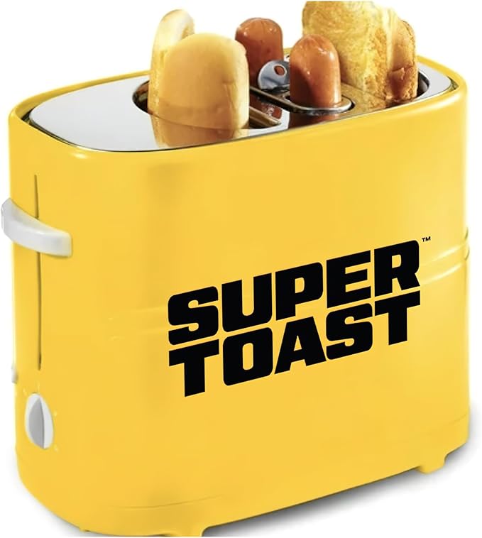 Hot Dog Machine Toaster Sausage and Bread Maker Breakfast Grill Sandwich Maker for Home (Hot Dog Machine Yellow)