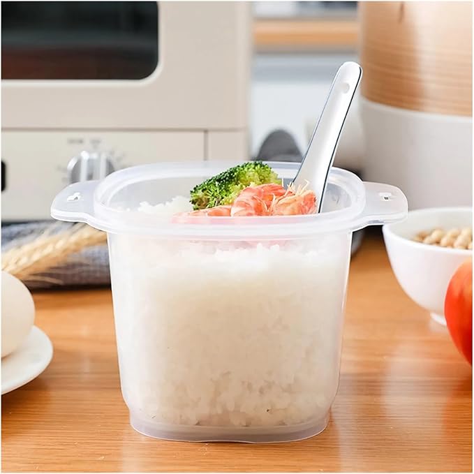 700ML Microwave Oven Rice Cooker Multifunctional Steamer Hot Soup Cooking Bento Lunch Box Food Grade PP Kitchen Steaming Utensils