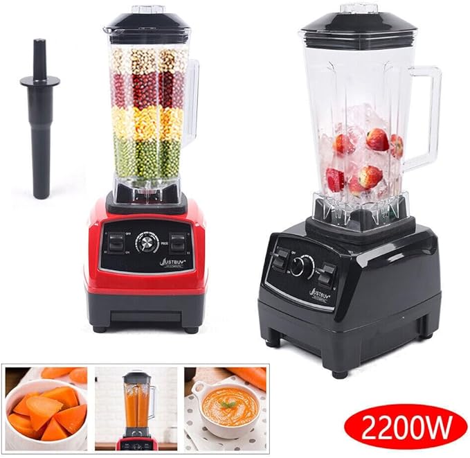 Xuthusman 3HP 2 Liter Professional Milkshake &amp Fresh Juice Blender - Heavy Duty Commercial Power Blender - Smoothie Mixer - 2200W - Black