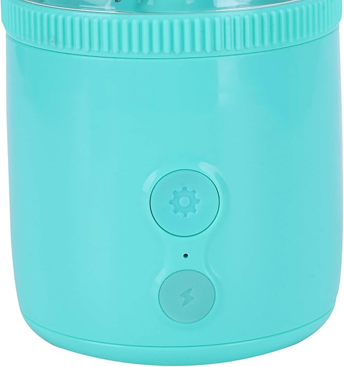 Portable Blender 500ML USB Rechargeable Mixers Fresh Fruit Juicers Bottle Shape Mini Electric Blender Strong Cutting Power with 4 Blades for Home Sport Office Campin (Blue)