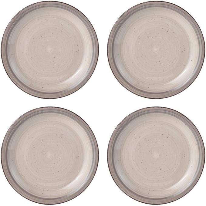 Pfaltzgraff Sadie 16-Piece Cream Dinnerware Set Service for 4 Durable Stoneware Plates and Bowls with Classic Design Microwave and Dishwasher Safe