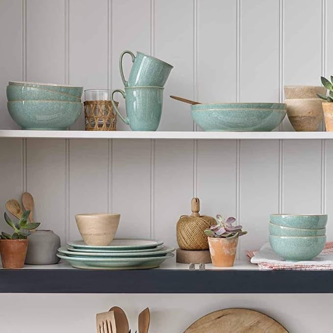 Denby Elements 12 Piece Dinner Set Green