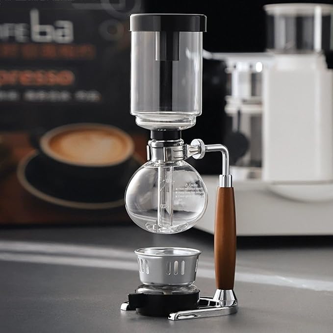Syphon Coffee Maker 3 Cup Siphon Coffee Brewer Vacuum Coffee Maker Preserve The Original Flavor Of Coffee for Home Office Clubhouse