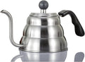 Liudan Coffee Maker Coffee Pot Drip Kettle Pour Over Coffee Pot Swan Long Neck Stainless Steel Thin Mouth Gooseneck Cloud Drip Kettle 1L / 1.2L Coffee Press (Color : 1.2L)