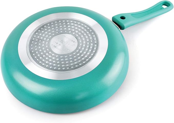 Cookwell Granite Induction Base Non-Stick Aluminium Cookware Set 3-Pieces Green
