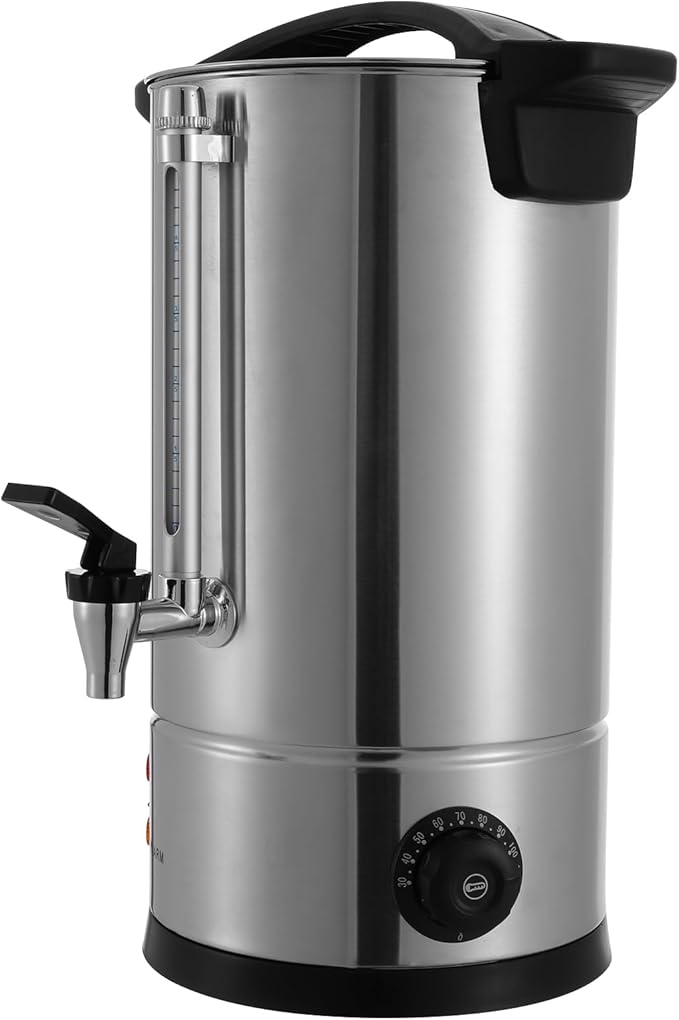 Commercial Coffee Urn 110V Coffee Percolator Commercial Coffee Maker Stainless Steel Coffee Maker Hot Water Beverage Dispenser Electric Coffee Urn For Catering Wedding Party (8L/2.11Gal)