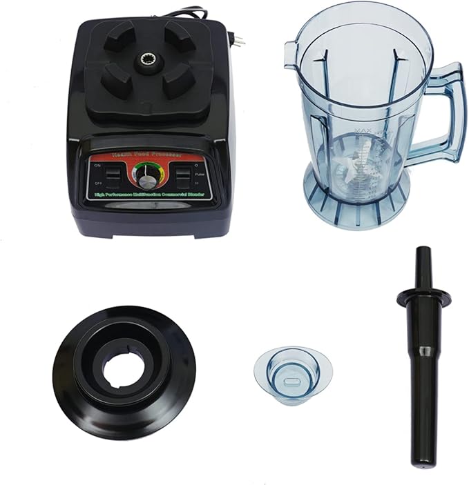 3.3HP 3.9L Professional Power Heavy Duty Commercial Mixer Juicer 2800W Stainless Steel Smoothie Juicer Mixer Blending Machine US Plug Self-Cleaning