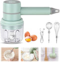 SOYON 3-in-1 Fully Automatic Mixergarlic Chopper MiniCordless Handheld Mixer With Egg Beater And Cream StickFor Kitchen Baking And Cooking(Green 250ML)