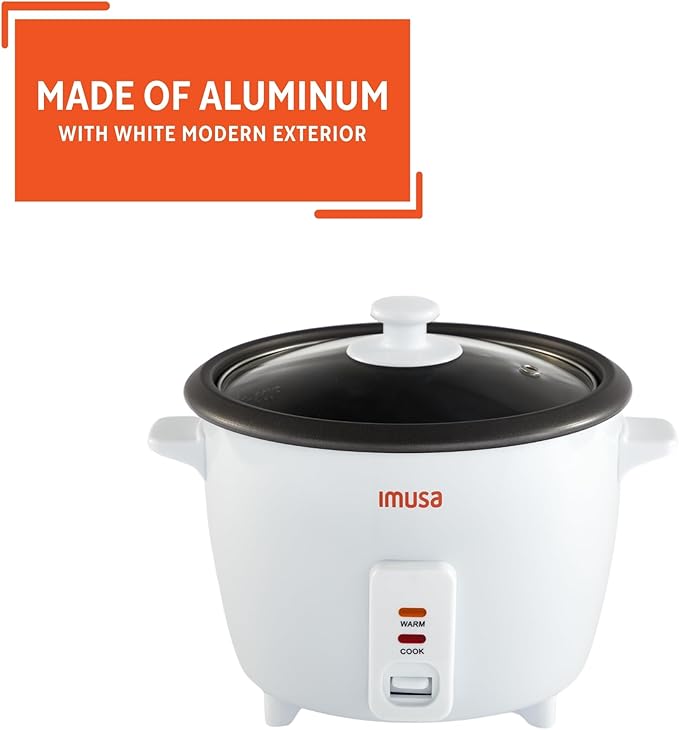 IMUSA 10cup Electric Ceramic Rice Cooker White