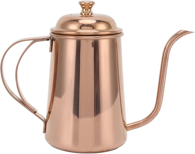 650ml Pour Over Coffee Kettle Stainless Steel Gooseneck Coffee Pot Thickened 304 Stainless Steel Slow and Accurate Ergonomic Handle for Pouring