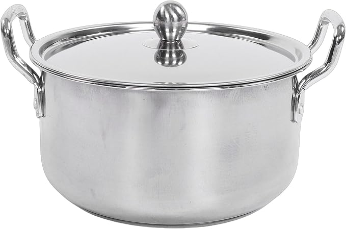 Zerodis Kitchen Cookware Sets Cookware Sets Cooker Pot Set Heavy Chef Quality Saucepan Kits Dishwasher Safe Multipurpose Pots for Family Use Gas Cooktops KitchenStainless