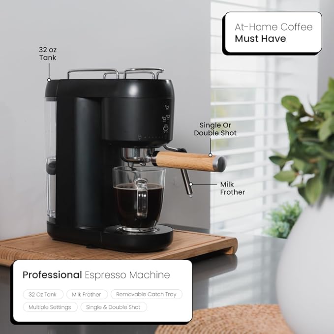 ANGORA BRANDS Espresso Machines - Espresso Machine for Home - Versatile Espresso Coffee Maker - Coffee Maker Machine - Espresso Machine by Relek