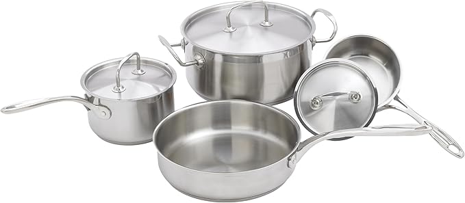 Winco 7-piece Cookware Set S/S