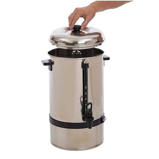 FSE CP-40 Stainless Steel Coffee Percolator Brewer Urn 40 Cup Capacity