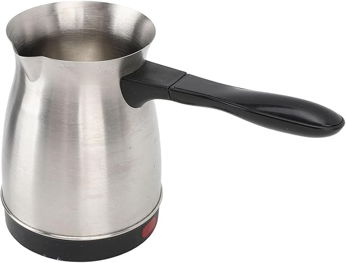Fydun Turkish Coffee Maker Electric 600ml Stainless Steel Coffee Tea Machine Pot with L Handle for Home Travel