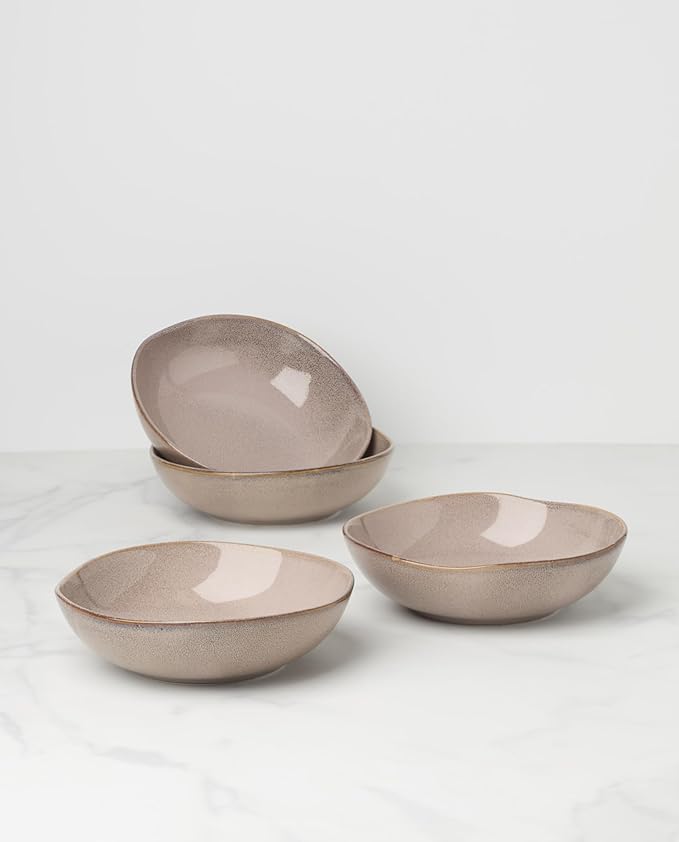 Oneida 899212 Organic Shades Clay Pasta Bowls Set Of 4 Service For 4