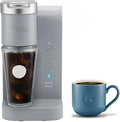 KeurigK -Express Essentials Plus Iced &amp Hot Single Serve Brewer Adjustable Temp Brew Over Ice Pods Compatible Coffee Maker (Gray)