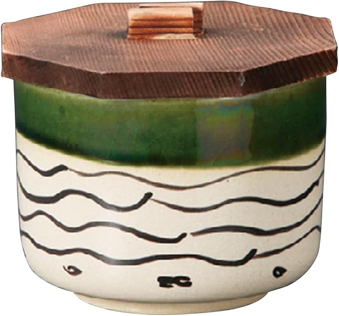 Yamasita Craft 11421150 Oribe Swirl Rice Cooker with Lid 3.9 x 3.0 inches (10 x 10 x 7.5 cm)
