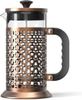 French Press Coffee Maker 1000ML 304 Stainless Steel Coffee Press Durable Easy-to-Clean Heat Resistant Borosilicate Glass-100% BPA Free (Color : Gold)
