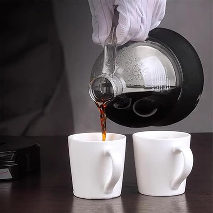 Electric Siphon Coffee Maker Coffee Maker Brewer With Auto Timer &amp 400ml Glass Pot 60s Extraction &amp 2 Power Adjustable Removable Design Vacuum Coffee Machine For Coffee Lover Coffee