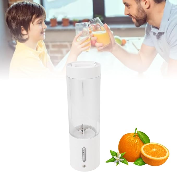 Blender for Smoothies USB Rechargeable Electric Blender Mini Portable Juicer with 6 Blades for Making Juice Blends Shakes Mixed Fruits Vegetables 450ml