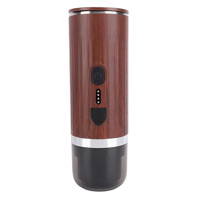 Portable Coffee Maker 20bar Extraction Self Heating 304 Stainless Steel 7500mAh Rechargeable Cordless Electric Travel Coffee Maker with Ground Coffee &amp NS Capsule for RV