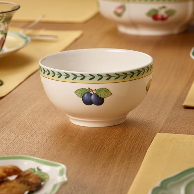 Villeroy &amp Boch French Garden Fleurence Collection Rice Bowl Premium Porcelain Made in Germany 5.5 x 3 in 16 oz Capacity White/Multicolored
